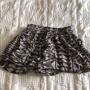 High waisted patterned shorts